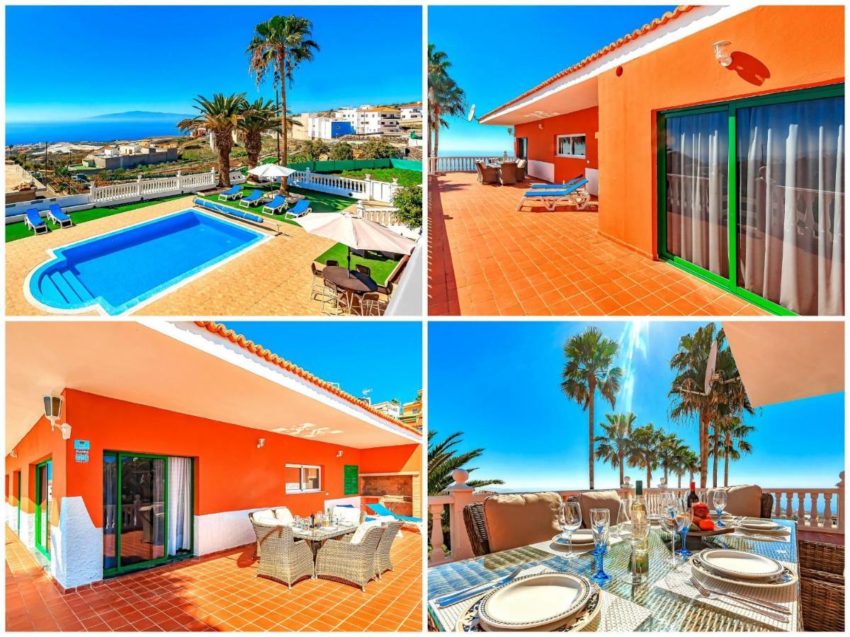 Villa Raquel With Private Pool And Sea View Los Menores Exterior foto